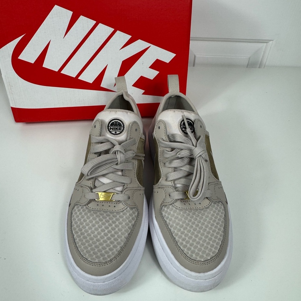 Nike Court Vision Alta TXT Women’s‎ Size 7.5 Cream/Saturn Gold
